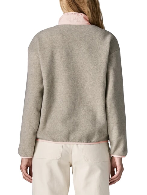 SYNCH Chaqueta de forro polar reciclada brezo de avena con escarcha rosa - Chaquetas de mujer