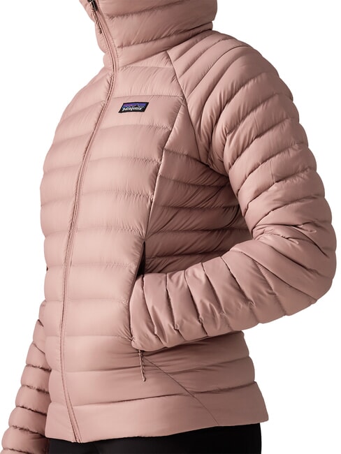 DOWN Edred&oacute;n relleno de plumas color topo de la salida de la luna - Chaquetas de plumas de mujer