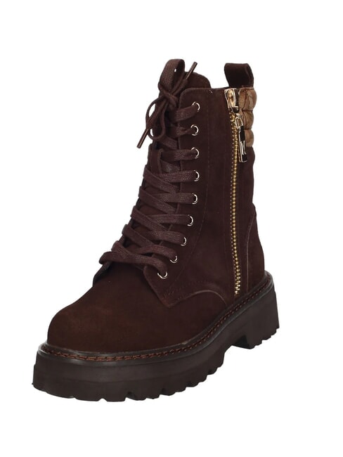 GEO Botines de piel con tac&oacute;n de 5 cm oscuro - Zapatos Mujer