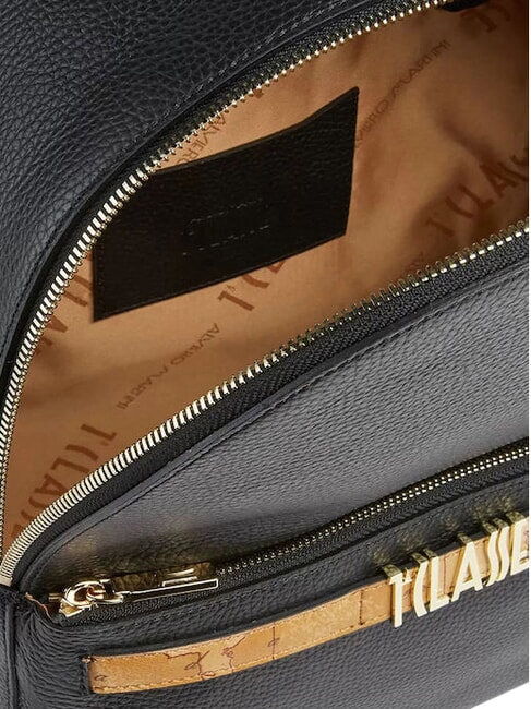 CHIC SOUL Mochila con bolsillo frontal, de piel. negro - Bolsos Mujer