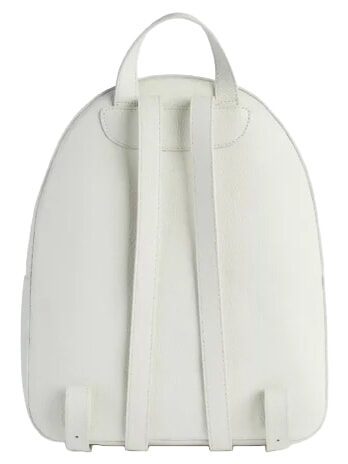 CHIC SOUL Mochila con bolsillo frontal, de piel. Marfil - Bolsos Mujer
