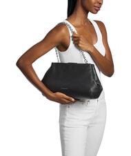 MICHAEL KORS GOLDIE Bolso de hombro de piel negro - Bolsos Mujer - 2