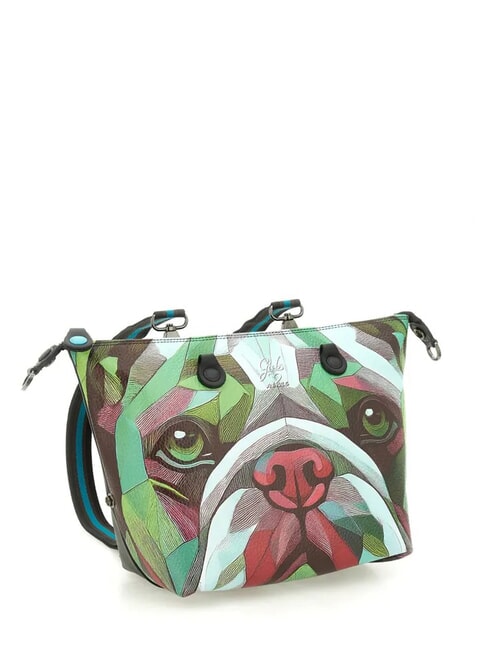 G3 PLUS Bolsa de compras mediana, convertible bulldog verde - Bolsos Mujer