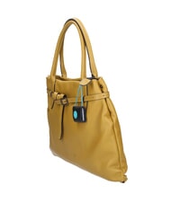 GABS ELIF Bolso de mano mediano de piel con correa para el hombro. Miel - Bolsos Mujer - 3