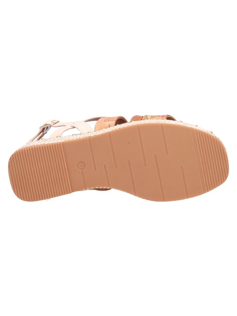 GEO Sandalias de cu&ntilde;a talla 6.5 NATURAL - Zapatos Mujer