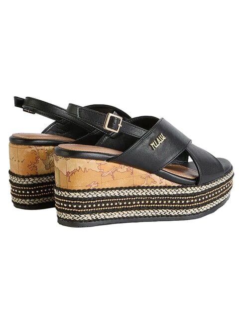 GEO Sandalias de cu&ntilde;a 8 negro - Zapatos Mujer