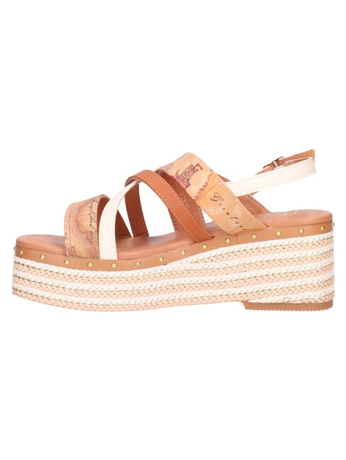 GEO Sandalias de cu&ntilde;a talla 6.5 NATURAL - Zapatos Mujer