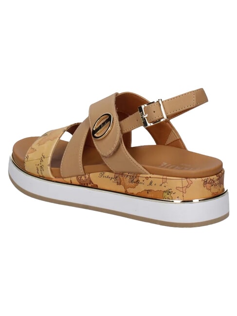GEO Sandalias Geom&eacute;trico beige/camel - Zapatos Mujer
