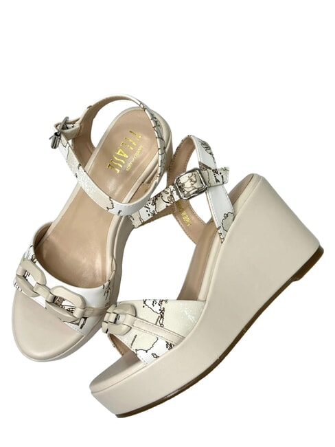 GEO Sandalias de cu&ntilde;a 8.10 Marfil - Zapatos Mujer