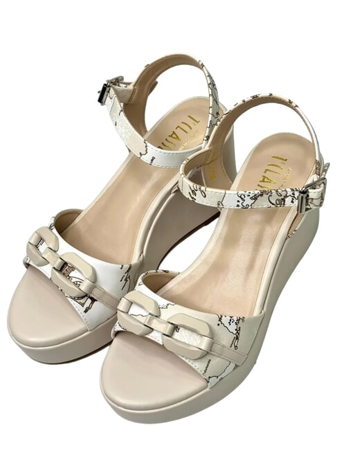 GEO Sandalias de cu&ntilde;a 8.10 Marfil - Zapatos Mujer