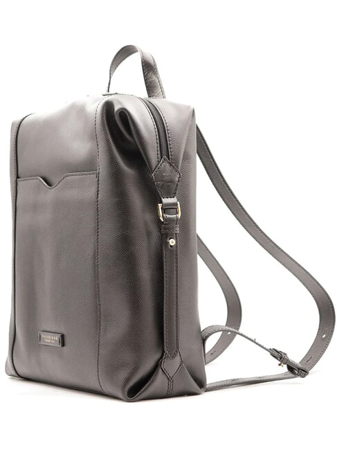 GEMMA Mochila de cuero Oro negro - Bolsos Mujer