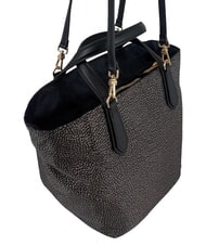 BORBONESE B-ESCAPE Bolso de mano con correa para el hombro alquitr&aacute;n/negro - Bolsos Mujer - 2