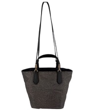 BORBONESE B-ESCAPE Bolso de mano con correa para el hombro alquitr&aacute;n/negro - Bolsos Mujer - 3