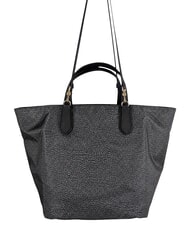 BORBONESE B-ESCAPE Bolso de mano con correa para el hombro alquitr&aacute;n/negro - Bolsos Mujer - 3