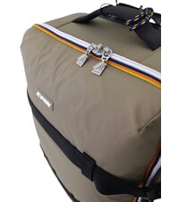 KWAY BLOSSAC  Carro de equipaje de mano impermeable verde militar-negro pur - Equipaje de mano - 4