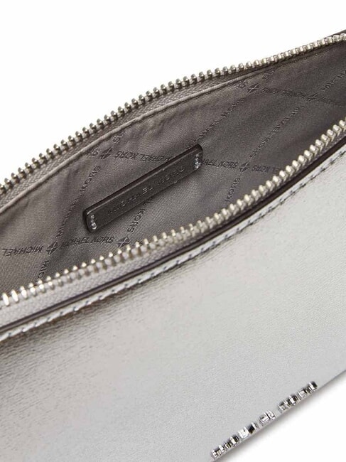 EMPIRE Bolso de hombro de piel plata - Bolsos Mujer