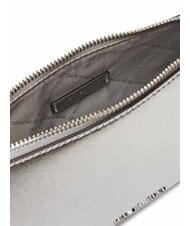MICHAEL KORS EMPIRE Bolso de hombro de piel plata - Bolsos Mujer - 4
