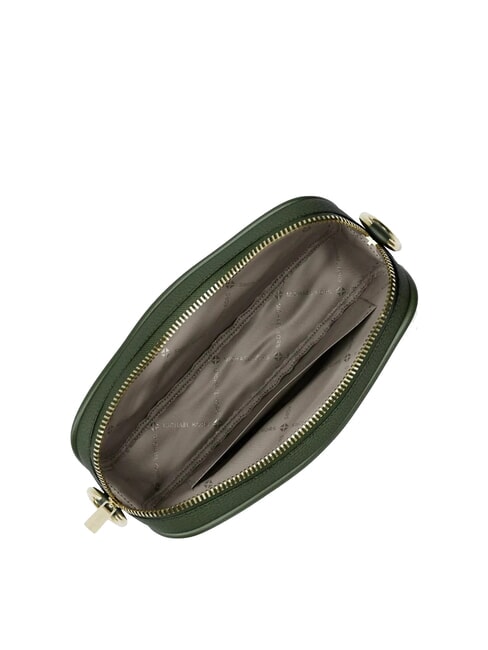 JET SET Bolso de hombro de piel. musgo - Bolsos Mujer