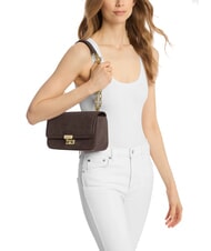 MICHAEL KORS SLOAN Bolso de hombro de piel chocolate - Bolsos Mujer - 2