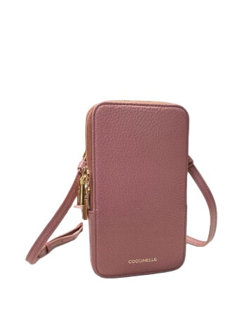 FLOR Funda para iPhone con bandolera rosa de invierno - Bolsos Mujer