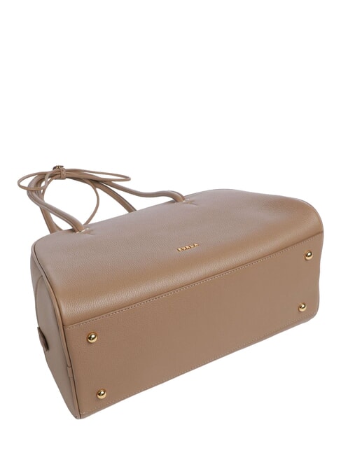 POPPY Bolso de hombro de piel caramelo - Bolsos Mujer