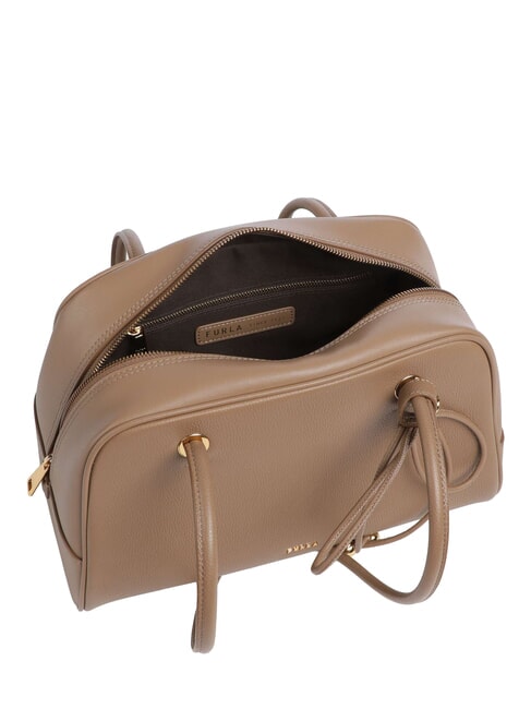 POPPY Bolso de hombro de piel caramelo - Bolsos Mujer