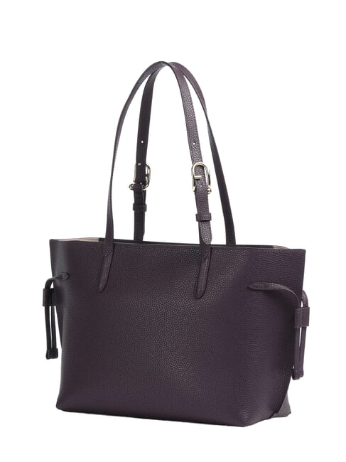 AVA Bolsa de compras mediana de piel floraci&oacute;n invernal + algod&oacute;n g int. - Bolsos Mujer
