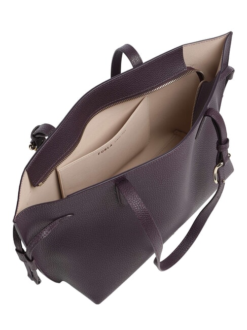 AVA Bolsa de compras mediana de piel floraci&oacute;n invernal + algod&oacute;n g int. - Bolsos Mujer