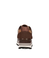 ALVIERO MARTINI PRIMA CLASSE GEO Zapatillas de ca&ntilde;a alta marr&oacute;n oscuro/beige geom&eacute;trico - Zapatos Mujer - 4
