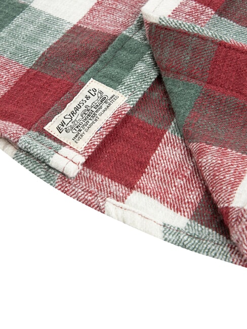 BUFFALO Camisa de franela de manga larga pera roja - camisas para ni&ntilde;os