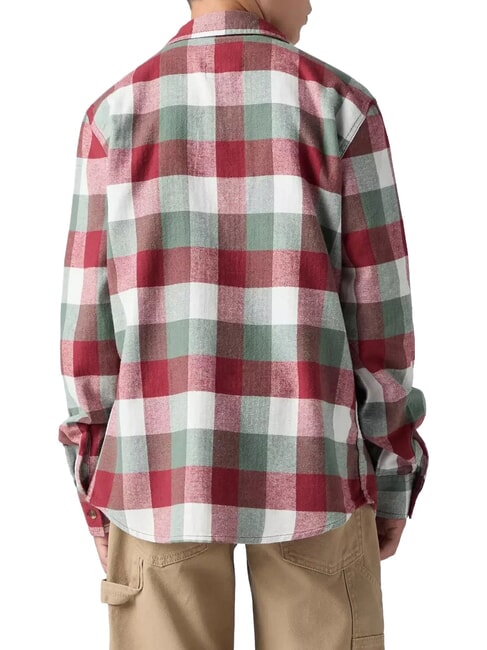 BUFFALO Camisa de franela de manga larga pera roja - camisas para ni&ntilde;os