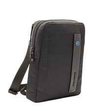 PIQUADRO P16 Bolso de piel mixta, soporte para iPad CHEVRON / NEGRO - Bandoleras Hombre - 2