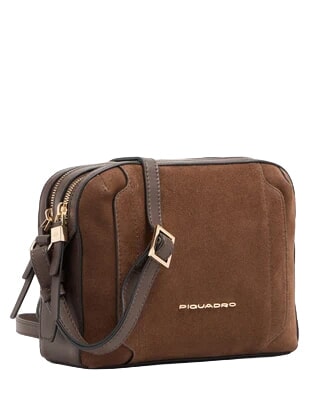 CIRCLE bolsa de hombro Ante color nogal oscuro - Bolsos Mujer