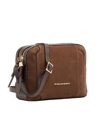 PIQUADRO CIRCLE bolsa de hombro Ante color nogal oscuro - Bolsos Mujer - 2