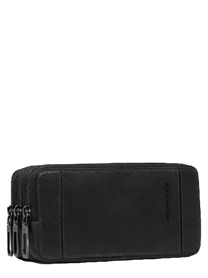 CRONUS Bolso de mano con tarjetero y correa para la mu&ntilde;eca. negro - Bolsos Mujer