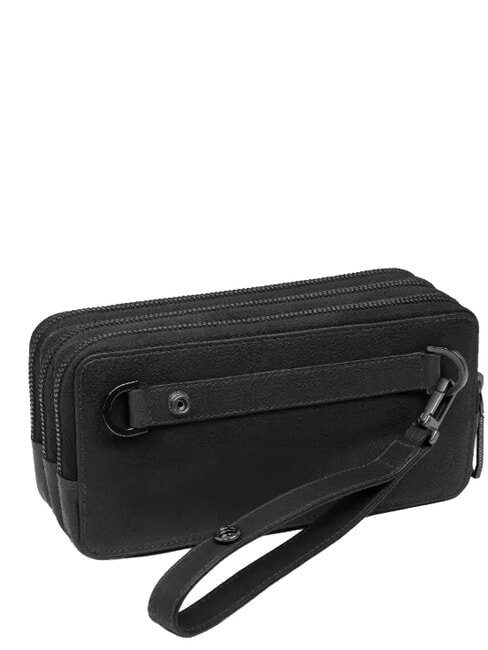 CRONUS Bolso de mano con tarjetero y correa para la mu&ntilde;eca. negro - Bolsos Mujer