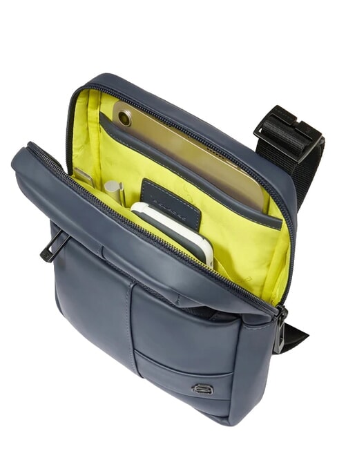 WOLLEM Bolsa de tela engomada azul - Bandoleras Hombre
