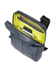 PIQUADRO WOLLEM Bolsa de tela engomada azul - Bandoleras Hombre - 3