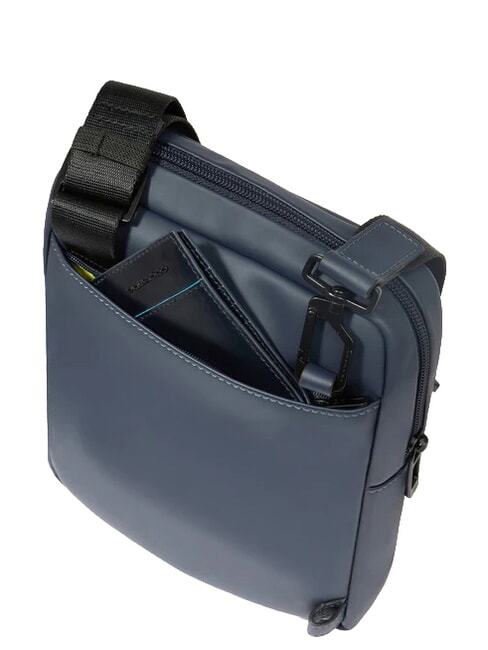 WOLLEM Bolsa de tela engomada azul - Bandoleras Hombre