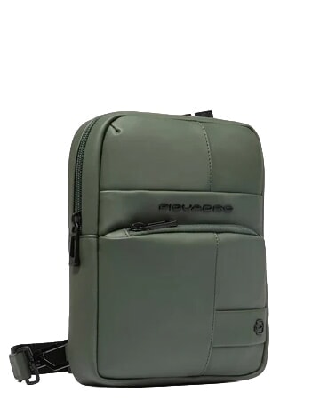 WOLLEM Bolsa de tela engomada VERDE - Bandoleras Hombre