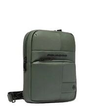 PIQUADRO WOLLEM Bolsa de tela engomada VERDE - Bandoleras Hombre - 2
