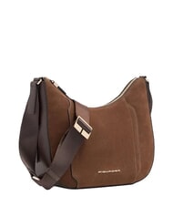 PIQUADRO CIRCLE Bolso de hombro de piel Ante color nogal oscuro - Bolsos Mujer - 2