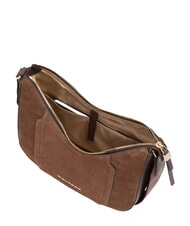 PIQUADRO CIRCLE Bolso de hombro de piel Ante color nogal oscuro - Bolsos Mujer - 4
