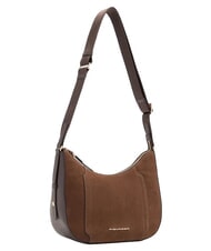 PIQUADRO CIRCLE Bolso de hombro de piel Ante color nogal oscuro - Bolsos Mujer - 6