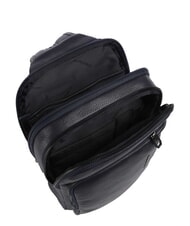 PIQUADRO CRONUS Mochila de cuero de un solo hombro azul - Mochilas para port&aacute;til - 3