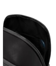 PIQUADRO VICTOR Mochila de cuero de un solo hombro negro - Mochilas para port&aacute;til - 6
