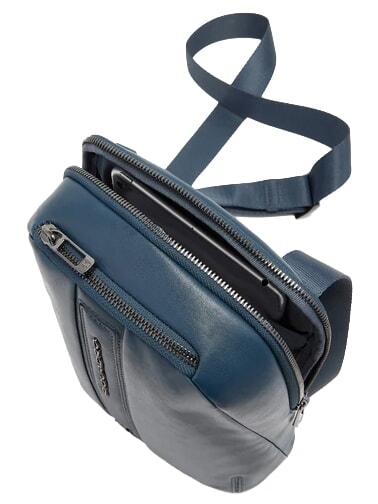 W143 Bolsa para iPad mini azul - Bandoleras Hombre