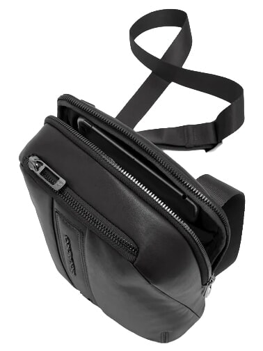 W143 Bolsa para iPad mini negro - Bandoleras Hombre
