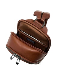PIQUADRO VICTOR Mochila de cuero de un solo hombro CUERO - Mochilas para port&aacute;til - 5