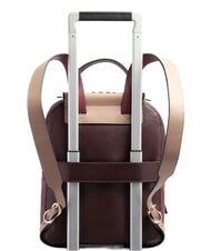 PIQUADRO CIRCLE Mochila de cuero burdeos/rosa - Bolsos Mujer - 3